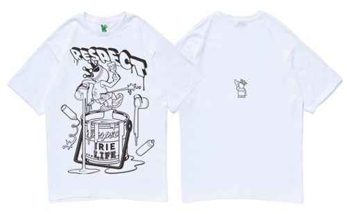 IRIE LIFE / REPECT TEE with 3D SHADE & FABRIC MARKER