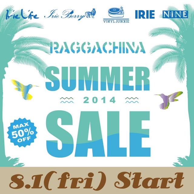 RAGGA CHINA SUMMER SALE START!!!