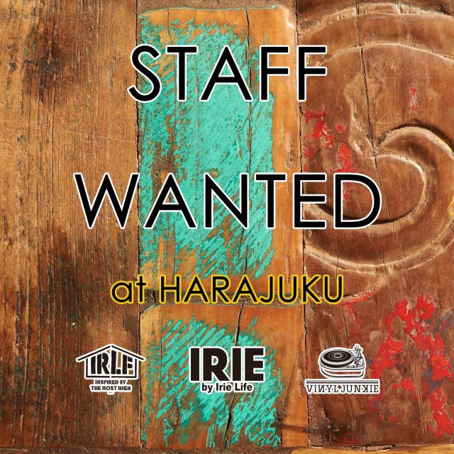 STAFF WANTED！！！